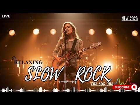 Soft Rock Slow Tempo Music | Music for Relaxing, Thinking, and Late Night Mood
