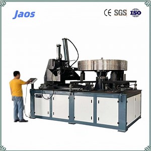 [Hot Item] Automatic Metal Round Cutting and Edging Panel Flanging Road Sign Making Machine