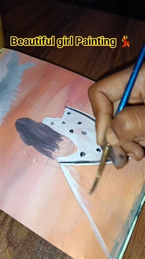 Beautiful Girl Painting 💃#youtubeshorts #girl #art