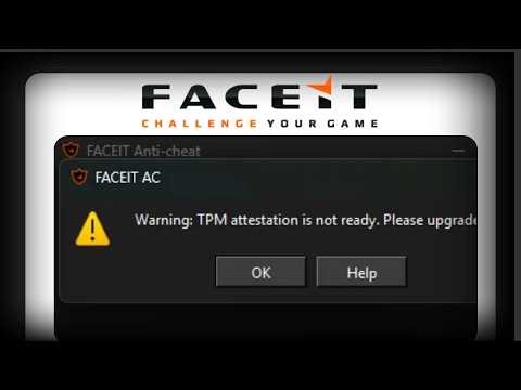 FACEIT TPM Attestation Not Ready Error on Windows 10/11 — Fixed (2026)