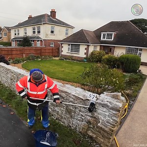 Blasting FILTH Off a Garden Wall | Mr. Jet Washing