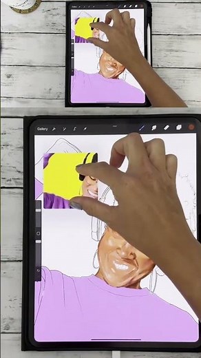 Procreate Skin Tones process