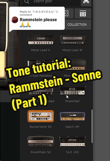Guitar Tone Tutorial: Rammstein - Sonne (Part 1)
