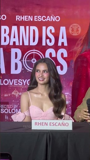 Rhen Escaño at the 'My Husband Is A Mafia Boss' mid-season presscon! 😍
