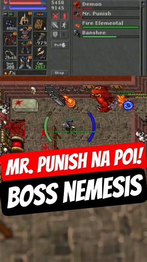 BOSS CHECK POI QUEST: MR. PUNISH - RP 600+ #tibia #mmorpg #solo
