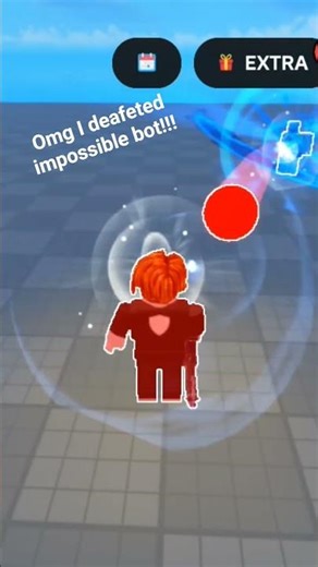 I deafeted impossible bot in blade ball #bladeball #clashing