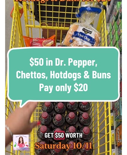 101K views · 659 reactions | $50 in dr Pepper, Cheetos, hotdog and buns for only $20 this Saturday at the Dollar General. October 11 only. Hope you score✌ #couponingdeals #extremecouponing #dollargeneral #dollargeneralcouponing #dollargeneraldeals ￼ | Liz the Clearance Queen | Facebook