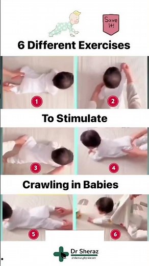 Physical exercises for baby 🥳 | Exercise to stimulate crawling in babies