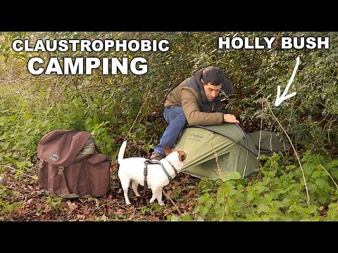 Claustrophobic Camping in a Bush with My Dog | Stealth Camp