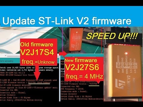 (STM32F103C8) How to update ST-Link V2 firmware to newest (get Speed Up!) w/STM32 ST-LINK Utility