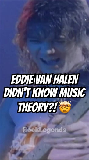 Eddie Van Halen Explains Why He Never Learned Music Theory 🤯🎸 #guitar #eddievanhalen #shorts