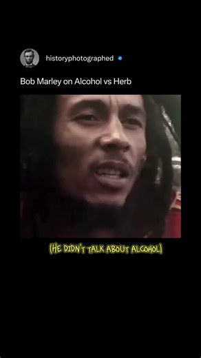 History Photographed | In a 1979 interview in New Zealand with journalist Dylan Taite, Bob Marley explained how his views on marijuana and alcohol were... | Instagram