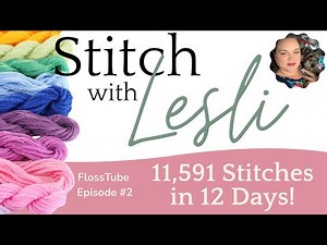 FlossTube #02 - Mid November Stitching Checkin, 1 Finish, 4 New Starts, WIP Progress and Haul 🧡