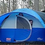 Coleman Montana Camping Tent, 6/8 Person Family Tent with Included Rainfly, Carry Bag, and Spacious Interior, Fits Multiple Queen Airbeds and Sets Up in 15 Minutes