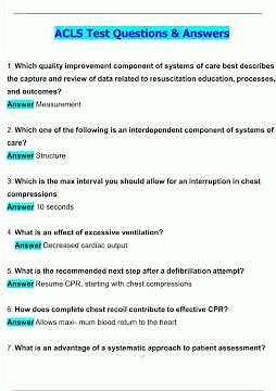 2025 ACLS Test Latest 2025 2026 Update Questions and Verified Answers 100 Correct Grade A883