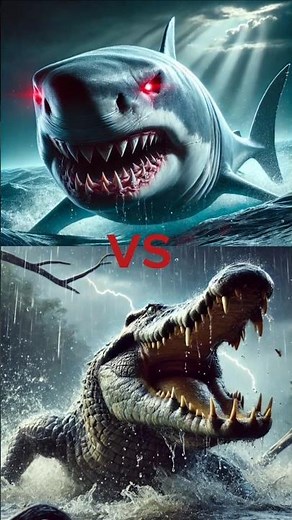 Giant Crocodile vs Shark – Ultimate Ocean Battle!