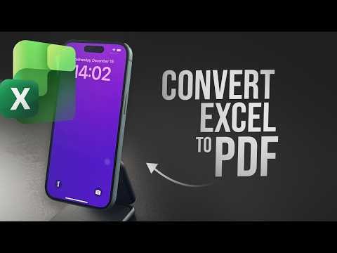 How to Convert Excel to PDF in iPhone (tutorial)