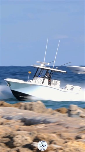 Invincible coming in scalding hot around the jetty | Boca Inlet #bocainlet #southflorida #boatlife #yachtlife #bocaraton #southbeach #saltlife #boating #fishing #fishinglife #dayout #greatdayout #funinthesun #fishingtime #summervibes #summer #paradise #miami #miamibeach #boca #beachlife #speed #summertime | Wave Zone