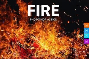 Fire Photoshop Action 21580727 - FreePSDvn