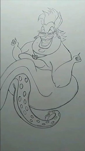 How to Draw Ursula from The Little Mermaid