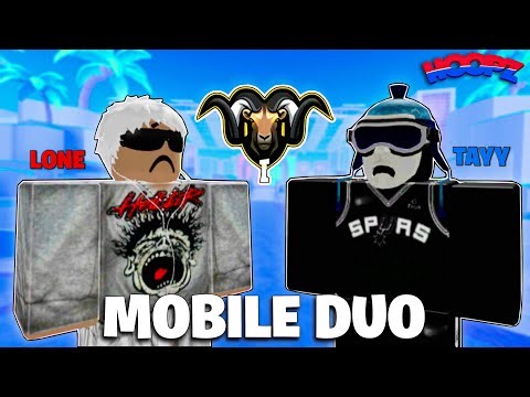 #1 MOBILE DUO RETURNS TO HOOPZ! 📱 (Roblox Hoopz)