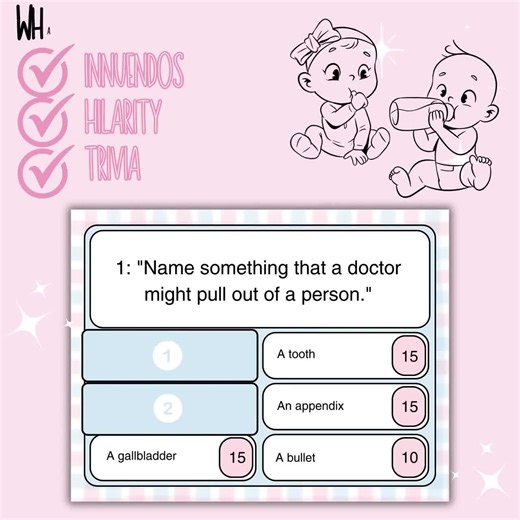 Baby Shower Family Feud Game With Answers Included, Digital Friendly Feud Gender Reveal Games, Fun Gender Neutral Baby Shower Party Activity - Etsy UK