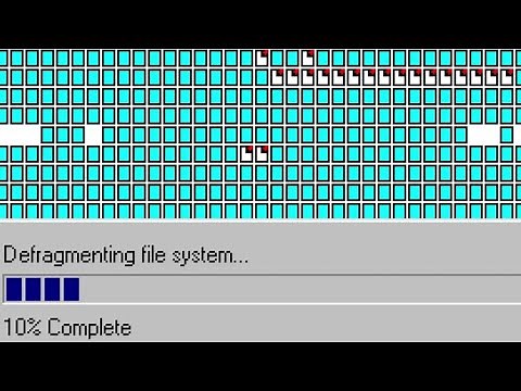 Defragmenting Hard Disk in Windows 98 SE