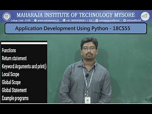 Functions in Python | 18CS55 PYTHON | Vth Sem | CSE | Module 1 | Session 05