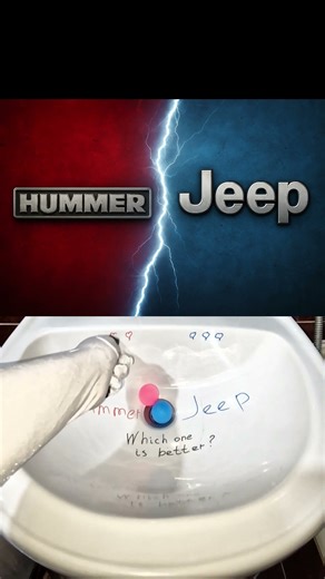 Hummer vs Jeep 😎 Which One is Better? #duet #asmr #automobile