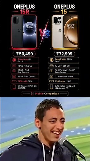 🔥OnePlus 15R Vs OnePlus 15 🚨Full Comparison