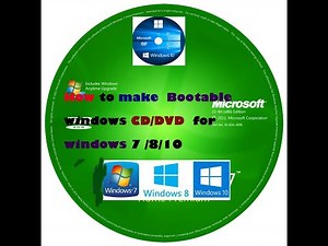 How To Make Bootable CD/DVD Windows 10,8,7 | Bootable CD/DVD without any software
