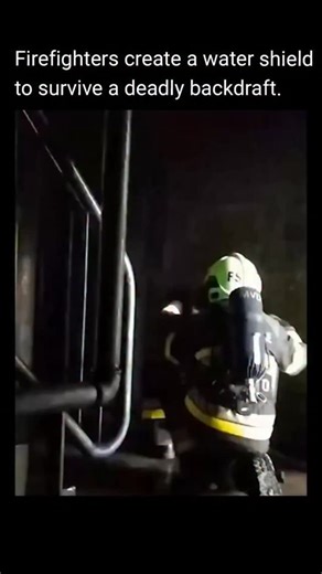 Ms_mindse_x on Instagram: "What you are seeing here is a technique used by firefighters to protect themselves from a backdraft. A backdraft occurs when a fire that has been burning in a closed space suddenly receives a fresh supply of oxygen. As a fire burns, it gradually consumes the available oxygen, which causes the flames to weaken and appear less dangerous. However, the fuel inside the room is still extremely hot. If a window breaks, a door opens, or a wall collapses, oxygen rushes in. This