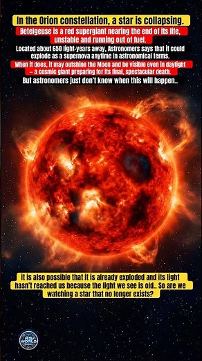 Betelgeuse may have already exploded… we just haven’t seen it yet #Betelgeuse #Supernova #SpaceFacts