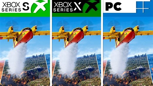 【4K60帧】微软模拟飞行2024 | Xbox Series S/X vs PC | 画质与帧数详细对比 | 作者：ElAnalistaDeBits