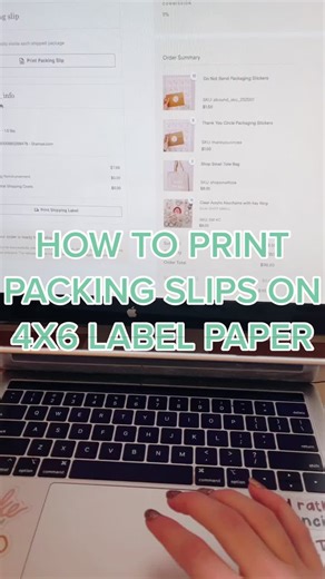 How to Print Packing Slips on 4x6 Label Paper