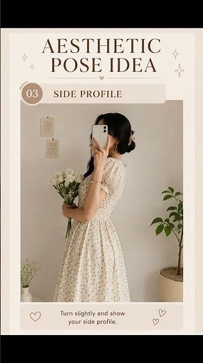 Aesthetic Pose Ideas in Dress ✨ Pinterest Girl Photo Poses #shorts