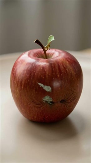 This Apple Slowly Rotted… Watch What Happens 🍎😳 (Realistic Timelapse) #asmr #nature#apple