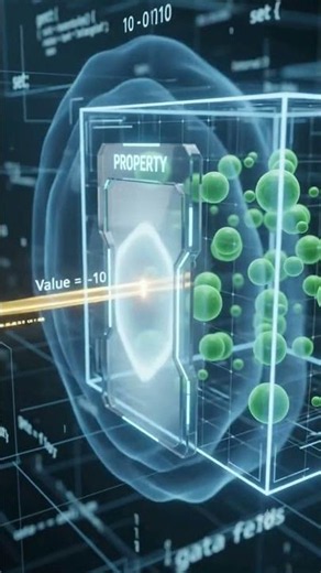C# Properties Explained in 10 Seconds | OOP Basics #coding #programming #developer #ai #technology