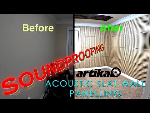 How to install acoustic slat wall panels ~ Artika Sonolok | Transforming a Bedroom into a Studio!