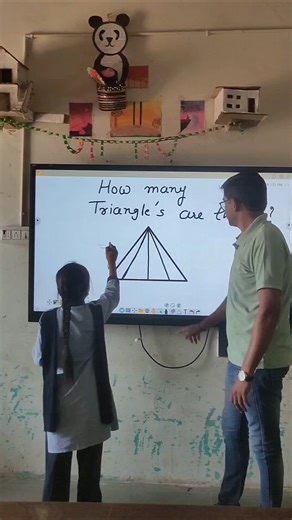 How many triangle's are there/Brain test/Innovative ideas #education #school #students #shorts