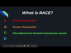 R.A.C.E Writing Strategy Lesson