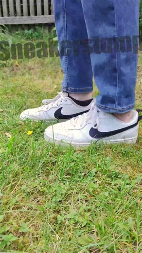 shoe play stomp crush trample nike sneaker