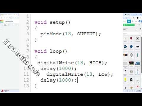 How to make a simple blinking LED circuit with an Arduino