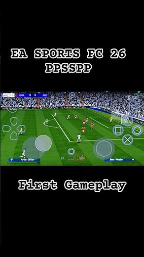 EA SPORTS FC 26 PPSSPP FIRST GAMEPLAY V2 #pes #pes #efootball #ppsspp #fc26 #ppsspp_games #fifa