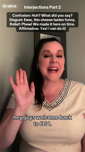 Hey guys! Here’s another set of interjections that are helpful in speech! #esl #english #fyp #learnenglish #speech