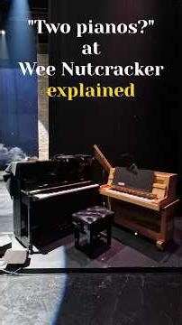 【🫆】While playing for ‪@scottishballet‬'s Wee Nutcracker, a few had asked me this question... 🎹