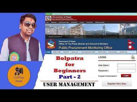 Part-2 | Bolpatra User Management | Bolpatra For Beginners | PPMO/Bolpatra Tutorial