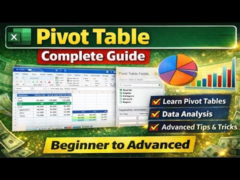 Pivot Table in Excel Full Tutorial in Hindi | Complete Guide for Beginners to Advanced - Part 1