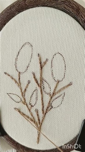 Mini Embroidery Hoop | Whipped Back Stitch, French Knot & Fishbone