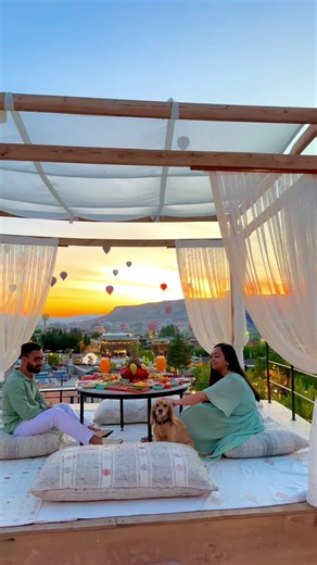Private Balloon View Breakfast at Henna Hotel in Cappadocia